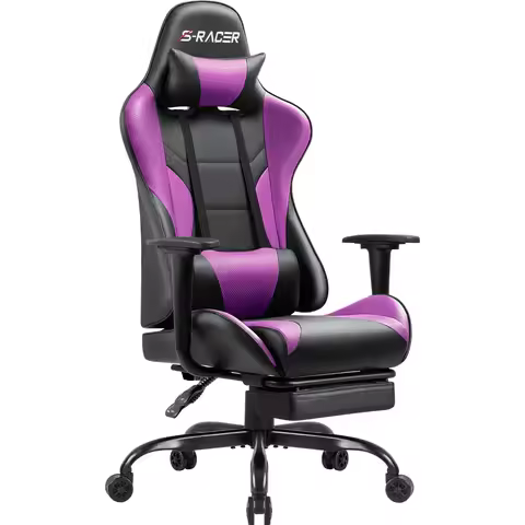 L High Back Gaming Chair Ergonomic Gaming Computer Chair,Purple office furniture game chair office