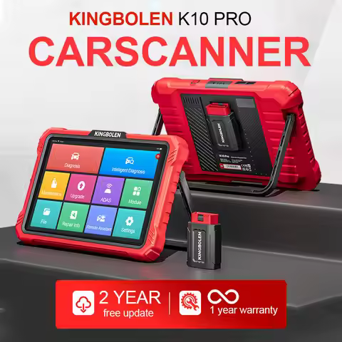 KINGBOLEN K10 Pro Full Systems 10" Car Scanner Topology Map, ECU Function | Bidirectional Scan Tool 