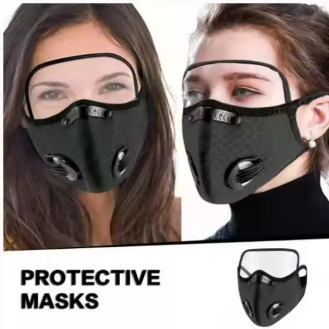 Removable Shield Lens Cycling Mask Breathable Filtration Reusable Sports Dustproof Warm Protective M