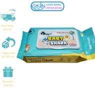 Baby SHARK Wet Wipes 125 Grams Odorless Safe For Babies