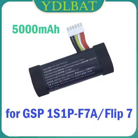 100% New YDLBAT GSP 1S1P-F7A/Flip 7 suitable for JBL Flip 7 7-way speaker with 7-way Bluetooth funct