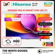[FREE SHIPPING + 2 GIFT] Hisense ( 43" / 50" / 55" 58" 65" ) 4K Ai Smart UHD LED TV DTS I GAME MODEI