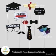 Photo booth Props Graduation Wisuda Congrats