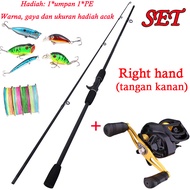 Joran Bc Casting 1 Set Murah / Kesting Ikan Gabus 1 Set/Pancing Casting Full Set / Reel Bc 1 Set Len