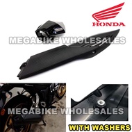 RS150 exhaust cover Honda RS150 1 set carbon fiber standard cutting exhaust cover RS150 Ekzos cover