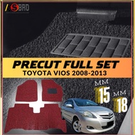 Toyota Vios 2008-2013 OEM PRECUT PVC CARPET Coilmat Karpet Magic Grip (Siap Potong)