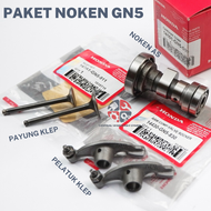 1 SET KOMPLIT HONDA NOKEN AS + PLATUK KLEP + PAYUNG KLIP + SEAL KLEP + RANTE KETING HONDA SUPRA X FI