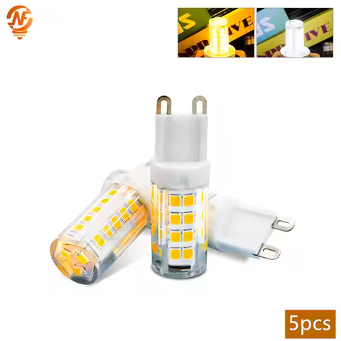 5pcs G9 LED Light Bulbs 3W 5W 9W AC 220V 230V Energy Saving Cold/Warm White Corn Lamps 360 Ray For H