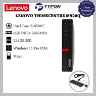 Lenovo ThinkCentre M920q Micro i5-8500T 8GB DDR4 RAM 256GB NVMe SSD Win 11 Pro Desktop PC Computer (