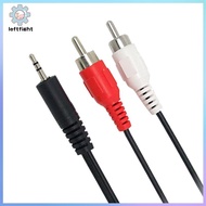LEFT 1.2m 3.9 Feet 3.5mm Plug Ja to 2RCA Male Audio Cable Splitter Phone to Speaker GHT