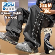 360 OUTFIT Celana Panjang Polyster Pockets Tracksuit Seluar Sukan Casual Long Pants Trousers Track B