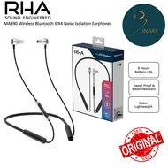 RHA MA390 Wireless Earbuds Bluetooth Earphone with aptX IPX4 Sweat Proof & Noise Isolating