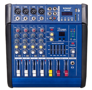 BOMGE PMX 602 Sound Mixer Professional Audio Mixer MP3 Jack 6 Channel Karaoke Amplifier with DJ Mixi