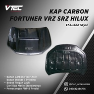 Kap Mesin Carbon Fortuner Vrz Srz New Hilux