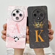 For Casing OPPO F27 Pro 5G oppo F27 Pro+ Plus 5g 2024 Soft phone case Fashion Crown Letters Silicone