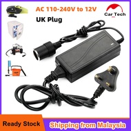 (Ship from Malaysia) UK plug Power Supply Ci-garette Lighter Socket AC to DC Adapter 110V-240V to 12V 5A Car Power Charger Converter