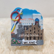 Fridge Magnet Fridge Magnet Souvenir Country Italian Milano MilanITALIA Bluebiru