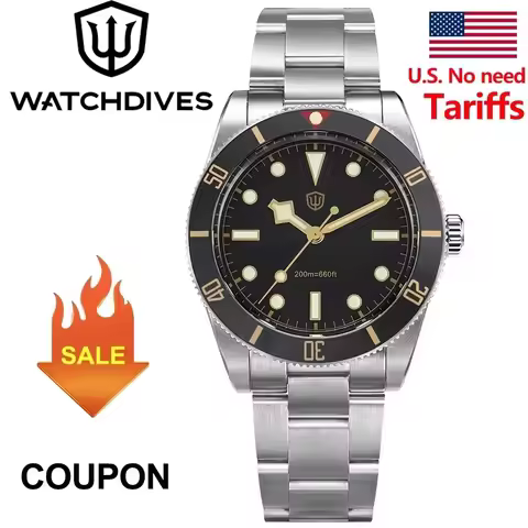 Watchdives WD7922 BB54 Watch VH31 Quartz Movement Waterproof 200m Sapphire Luminous 37mm Vintage Sta