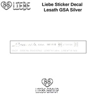 Liebe sticker rod decal lesath GSA 8-16lbs