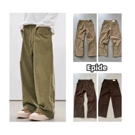 Epide Prefab corduroy straight design pants retro style pants