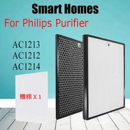 適用Philips 飛利浦 舒眠抗敏空氣清淨機AC1213 AC1212（6-10坪）濾網組HEPA+活性碳濾心