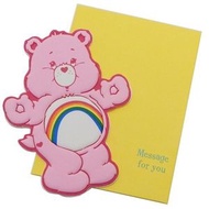 日本直送 - Care Bears Mini Message Card 迷你心意卡【Cheer Bear】款(平行進口)