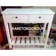 NIGHT TABLE 80X35X60CM, 2-DRAWER SHELF TABLE