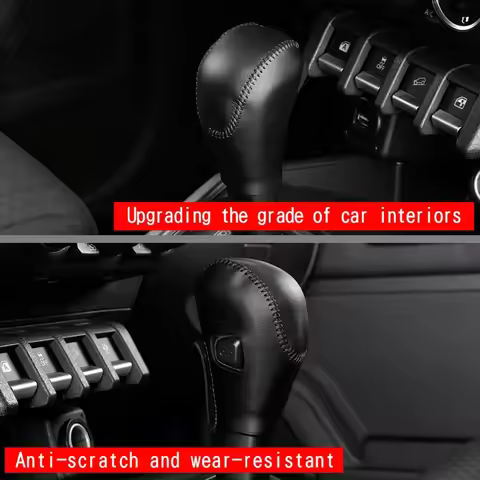 Car Gear Shift Cover PU Leather For Jimny Nomade 2025 Car Interior Accessories Shift Knob Protection