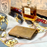 *40027-絕美Stratton古董黃銅粉盒附鏡