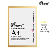 PREMO Gold Frame for A4 Certificate / Document (Bingkai Sijil / Anugerah )