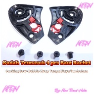 Helmet Ratchet JS Armor Original and Bolts.Helmet Glass Holder Original Noriskl Brand Helmet Glass L