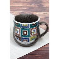 Waza no Kura Stylish Coffee Mug Kutani Ware Mug Stone Pavement Pattern Ceramic Luxury Brand Tablewar