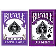 Bicycle Purple Rider Back/Jumbo Playing Cards