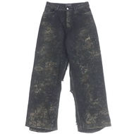 全新未使用BALENCIAGA 24SS 745248 超級破洞牛仔褲，做舊牛仔褲，黑色，S 碼，意大利製造，正品，男士