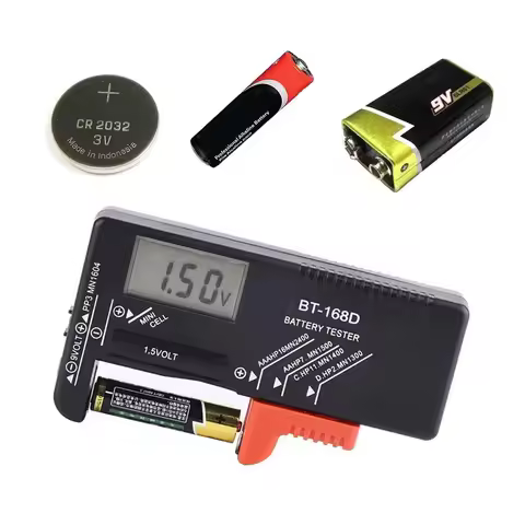 BT168D BT168 Pro Digital Battery Capacity Tester LCD BT-168D Checker for 9V 1.5V AA AAA Cell C D Bat