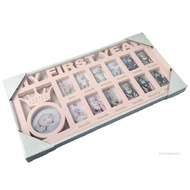 Babys First Year Picture Frame Pet Paw Print Photo Frame Baby Frame Decoration For Boys and Girls YB