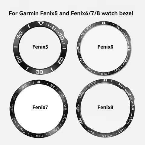 For Garmin Fenix8 47mm 51mm Fenix7X/7X Pro Fenix6 Fenix 6x Dial Metal Stainless Steel Bezel Fenix5 F