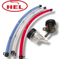Hel Brake Fluid Tank + Universal Motorcycle Brake Fluid Tank Hose