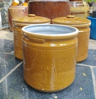 Lu gạo bát tràng. hầm gạo. lu gạo lu hủ đựng gạo. vại gạo