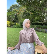ARUNA BLOUSE korean blouse korean blouse silk blouse