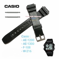 Strap For Casio Ae-1200 AE-1200WH Ae-1300 AE-1300WH F-108 F-108WH W-216 W-216H Watch plus Strap pen