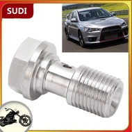 sudi DOACT Fuel Injectors Banjo Bolt 7/16in-24 1.5mm Restrictor Stainless Steel for Brake Clutch Lin