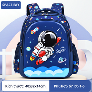 Balo họa tiết hoạt hình 3D nổi BH Kids cho bé cấp 1 chất liệu vải Polyester chống thấm nước CH164