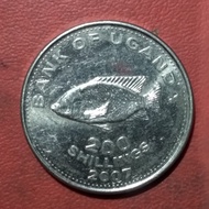 koin asing 200 shillings Uganda 2007-2019 TP 3189