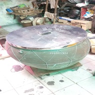 NẮP INOX ĐẬY LU ĐẤT QUAY GÀVỊTHEO MIẾNG ĐƯỜNG KÍNH 80CMDÀY 4 DEM.