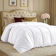 Utopia Bedding Comforter - All Season Comforters Queen Size - Plush Siliconized Fiberfill - White Be