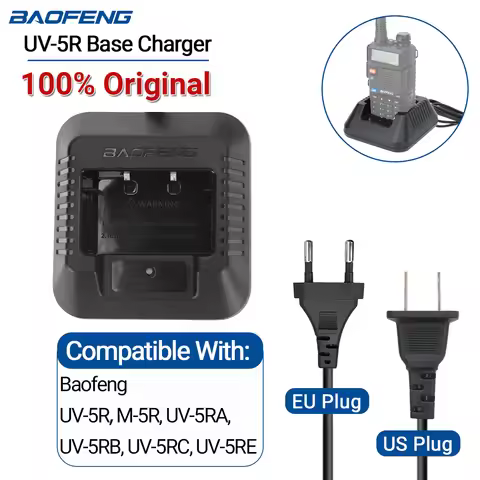 Baofeng UV-5R USB Desktop Base Battery Charger for Baofeng UV5R UV5RE UV5RA UV5R+Plus Li-ion Charger