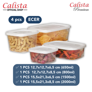 Toples Kotak Plastik Calista Rumoi Bening Sealware 12Pcs (2000ml) Food Container Oita Food Preparati