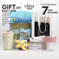 Einashop Gift Set Gift Box Gift Ideas Gift for Colleagues Birthday Present Corporate Gift Glass Ther