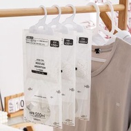 3枚入/500ML 日本フック式除湿剤 可掛式衣櫃防潮袋 除濕吸濕防霉包 除濕袋 防潮袋 防潮吸濕器 除濕包 吸濕袋 平行進口